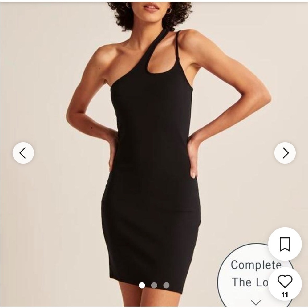 NWOT Bailey 44 Chic Black One-Shoulder Dress Size Small